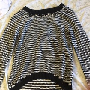 Sugar Rush Girls Black and white sweater